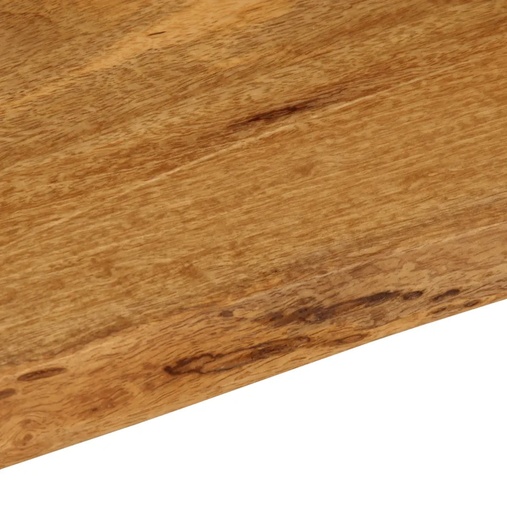 Piano Tavolo 90x40x2,5 cm Bordi Vivi in Legno Massello di Mango 370755