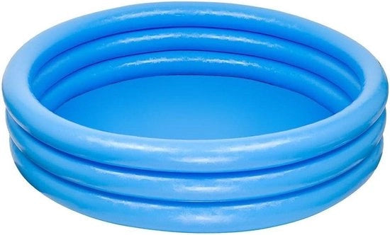 Bagnetto gonfiabile a tre anelli Crystal Blue - 1.14m x 25cm - Divertimento estivo per bambini