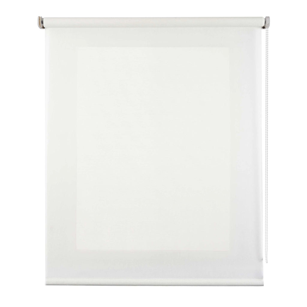 Tenda a Rullo Filtrante, Tenda Avvolgibile Traslucida Liscia Per Finestre e Porte Bianco 180x250 cm