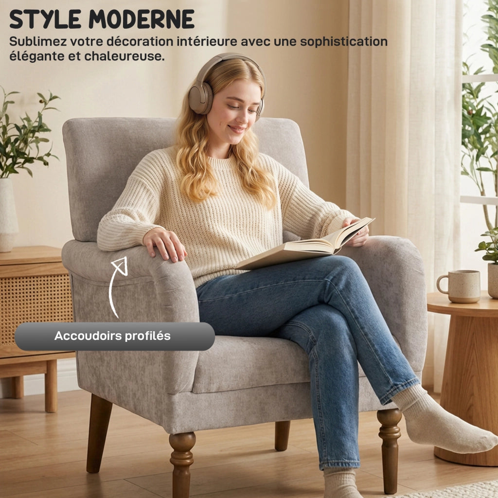 Poltrona ¨C zephmum ¨C Tessuto Grigio