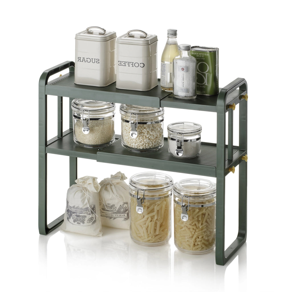 Organizzatore 2 ripiani per scaffali ATOS verde