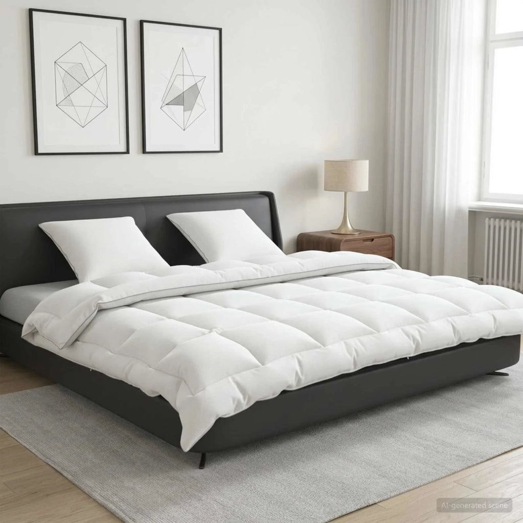 Set di piumone e cuscini 3 pcs 200x220 cm 4 stagioni 350 GSM 3441466