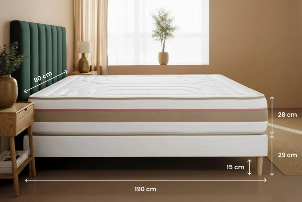 Materasso e base 90x190 cm - Le Tendre