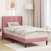 Struttura del letto con testiera-Giroletto Rosa 100 x 200 cm Velluto 726431