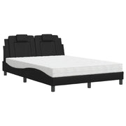 Letto matrimoniale | Letto per adulti | Letto Viana con Materasso Nero 120x200 cm in Similpelle