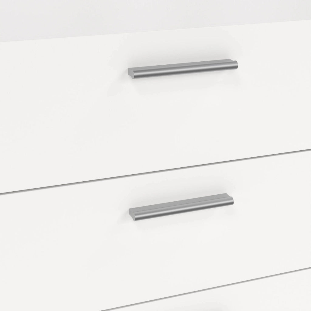 Credenza Phethai, Buffet da soggiorno, Madia da salotto, Dispensa da cucina, 140x40 h82 cm, Bianco