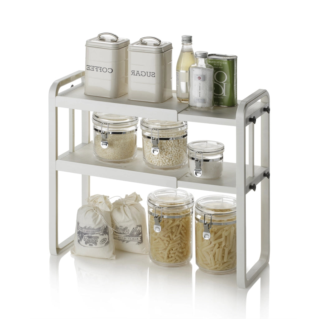 Organizzatore 2 ripiani per scaffali ATOS bianco