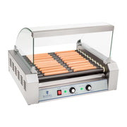 Macchina professionale per hot dog con rivestimento in teflon 20 salsicce 2200 watt 3614097