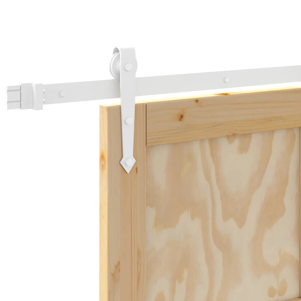 Porta scorrevole ORKDAL Naturale e Bianco 86 x 211 cm 3445574