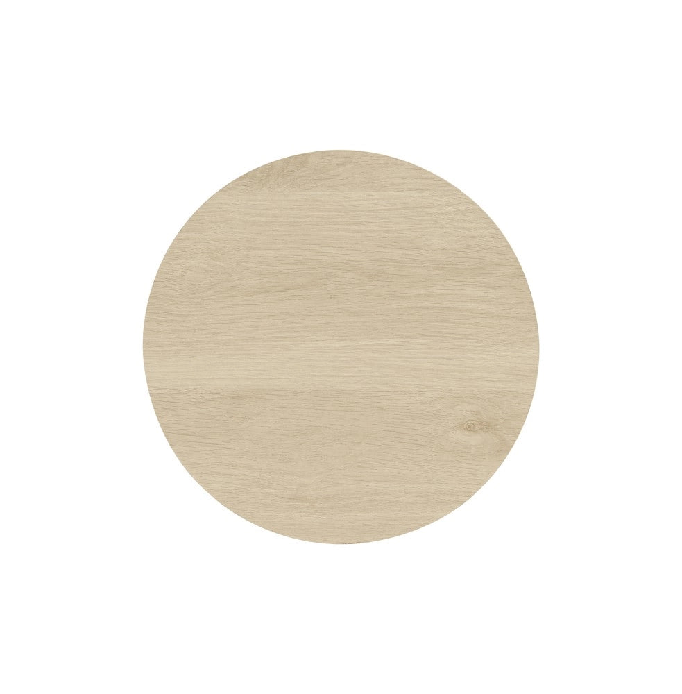 Set 2 Tavolini da Caff¨¨ Rotondi ¨C MINIMAL ¨C Legno Naturale, Design Moderno per Soggiorno