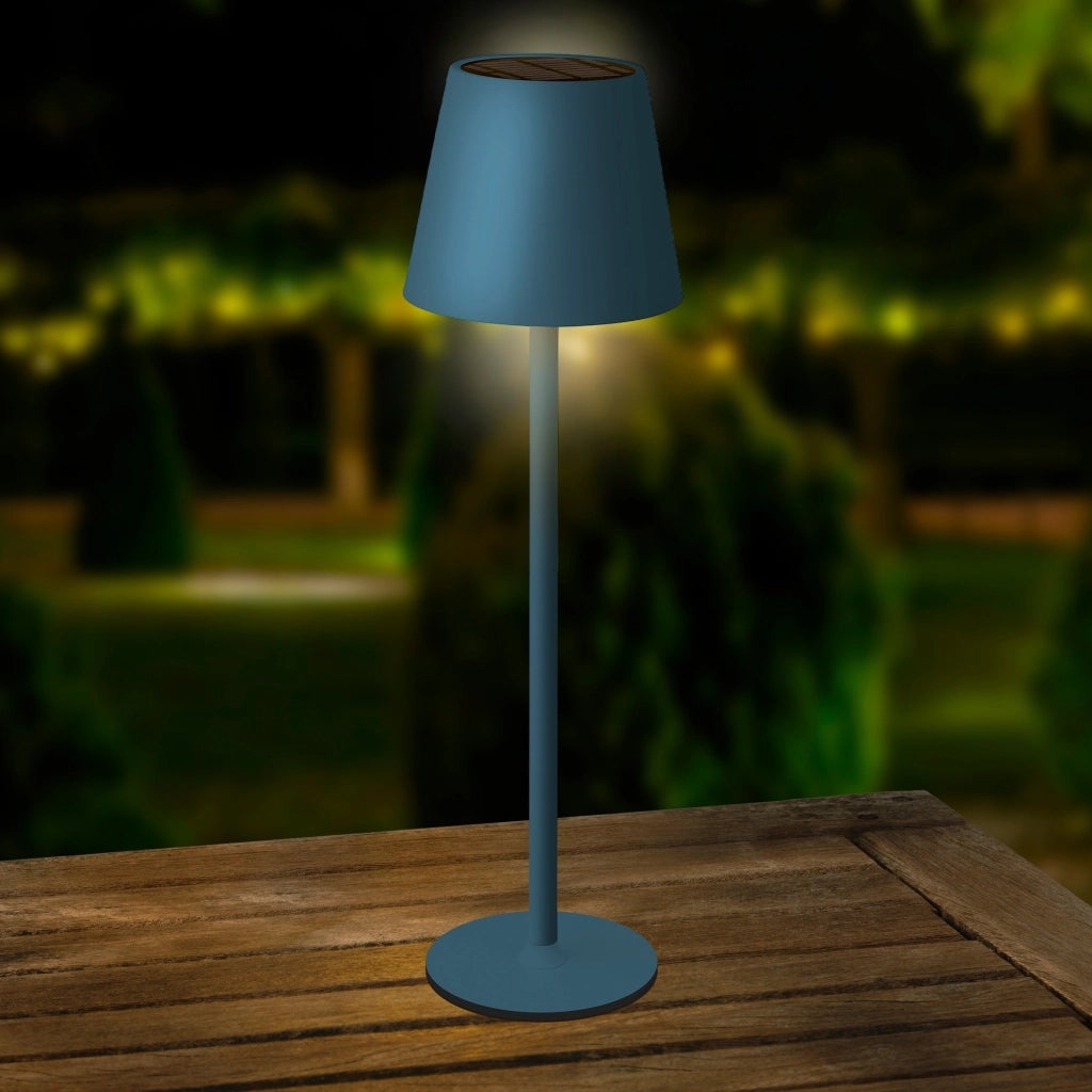 LAMPADA DA TAVOLO SOLARE D.11XH37CM BLU