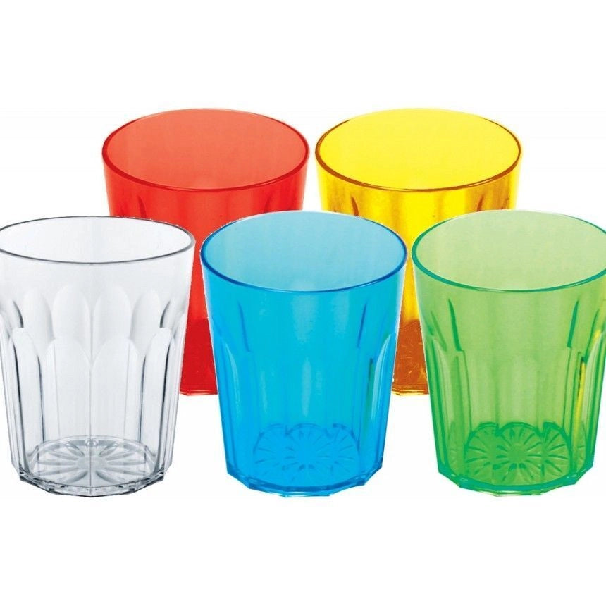 Bicchiere Costolato Lt 0.30 - colori assortiti
