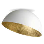 Plafoniera Sigma Sfera bianco oro 35cm 1 luce E27 15W