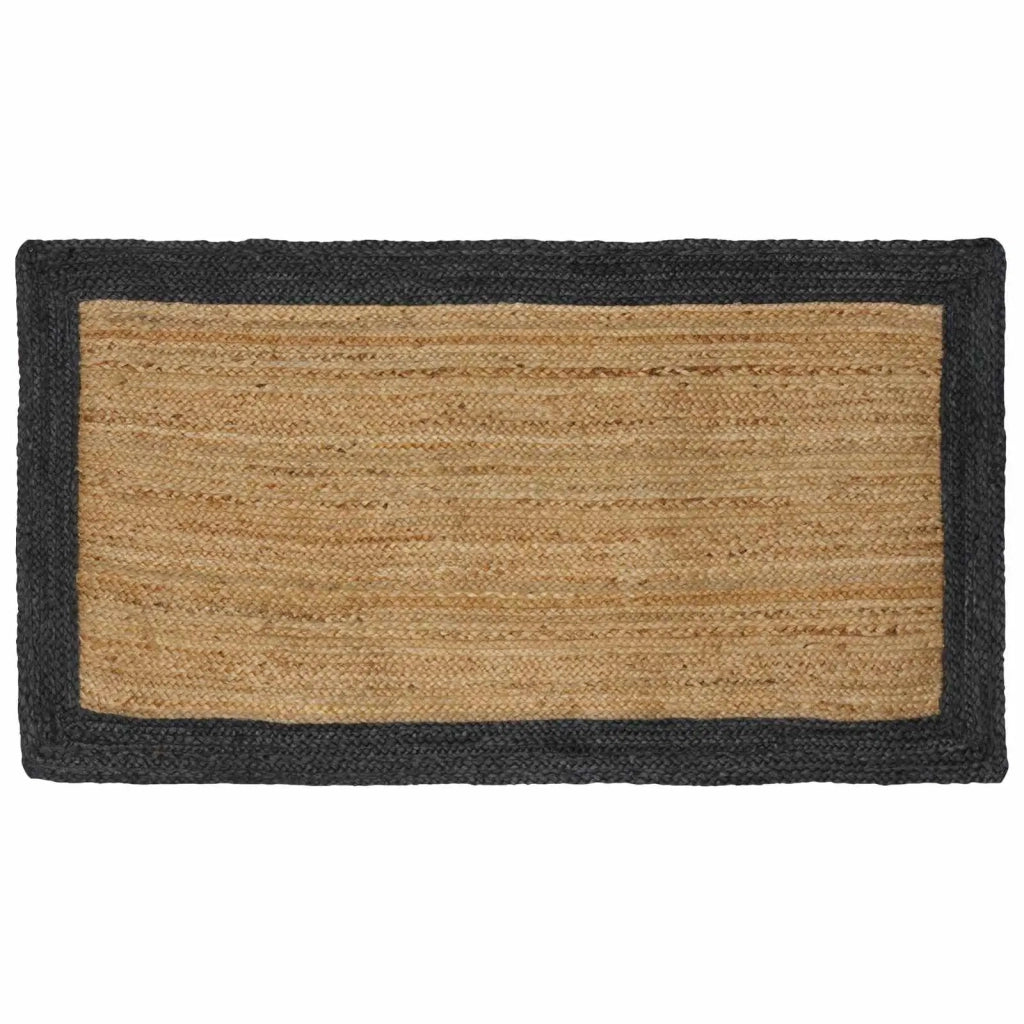 Tappeti per area Naturale e Grigio Scuro 100 x 200 cm Juta 42010689