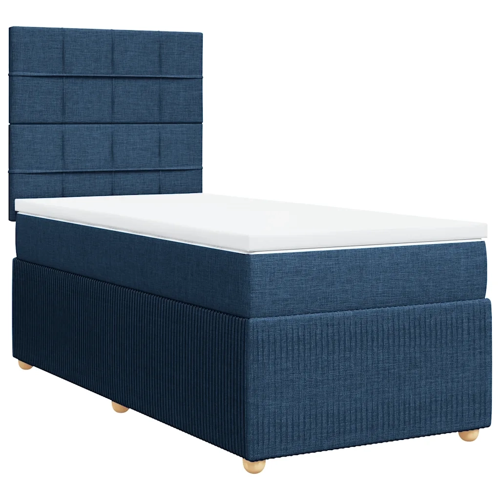 Giroletto a Molle con Materasso Blu 80x200 cm inTessuto 3291889