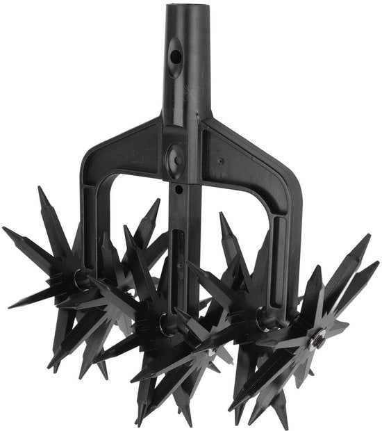 Cultivatore Manuale 2-in-1 per Giardino - Preparazione del Suolo - Preparazione del Terreno per Semi - Attrezzi da Giardino - Spine Lunghe - Cassa Intermedia Rimovibile