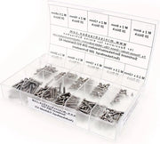Assortimento di viti a 6 gomiti in acciaio inossidabile A2 M2, 200 pezzi, modello M25, M3, zeskantkop