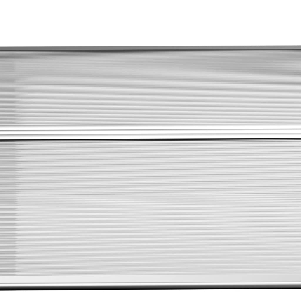 TETTOIA PER PORTA 90 x 295 cm Bianca in Alluminio e Policarbonato
