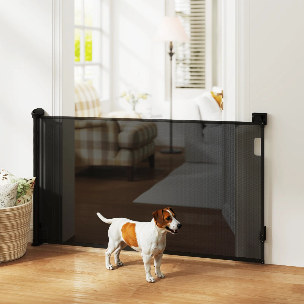 Barriera per Cani Retrattile 0-140 cm ¨C Minimal ¨C Nero