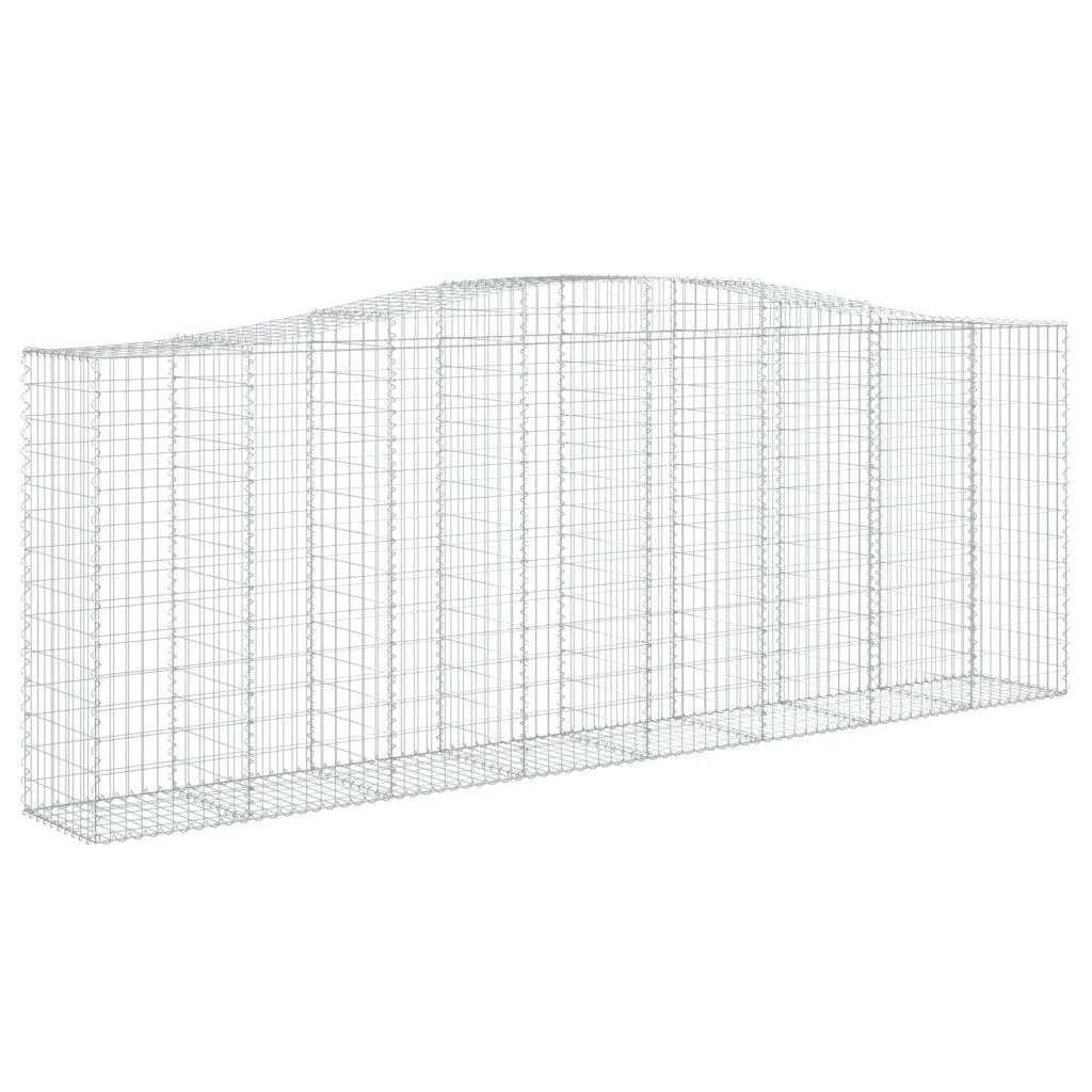 Cesti Gabbioni ad Arco 4 pz 400x50x140/160 cm Ferro Zincato 3145984