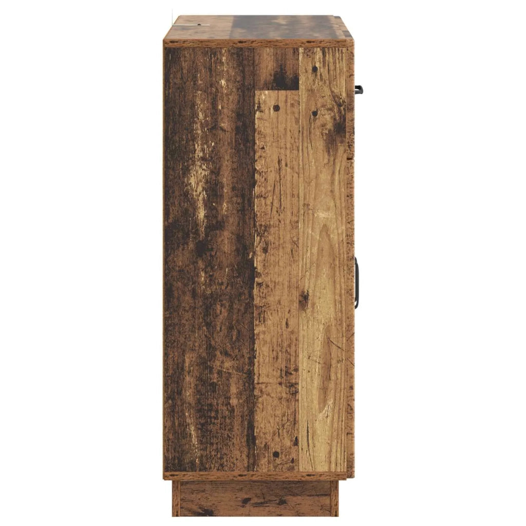 Credenza | Madia | Buffet da pranzo | Armadio da pranzo Legno antico 66 x 34,5 x 87 cm Legno ingegnerizzato