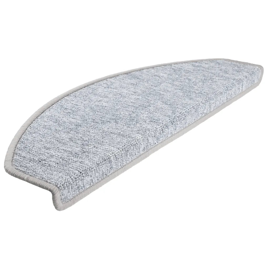 Tappetini per scale 10 pz | Gradini per Scale 65x24x4 cm Grigio chiaro Semicircolari Grandi