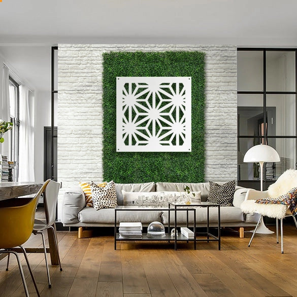 RADIANT - Pannello in PVC traforato - Parasole Misura: 98x98 cm, Colore: bianco
