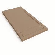 Piatto doccia Bidai con bordo 80X110 cm colore Moka RAL 1019 griglia Moka