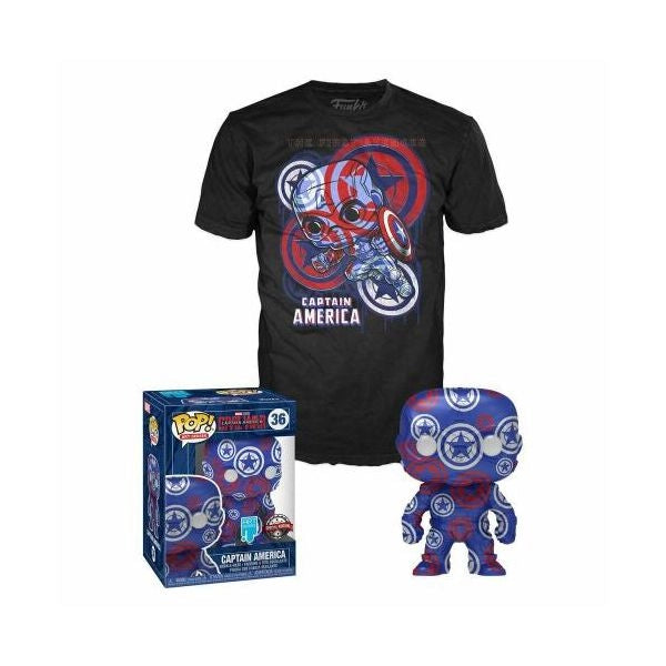 Funko pop ! captain america art series (36) t-shirt (xl) ptf - FK56244XL