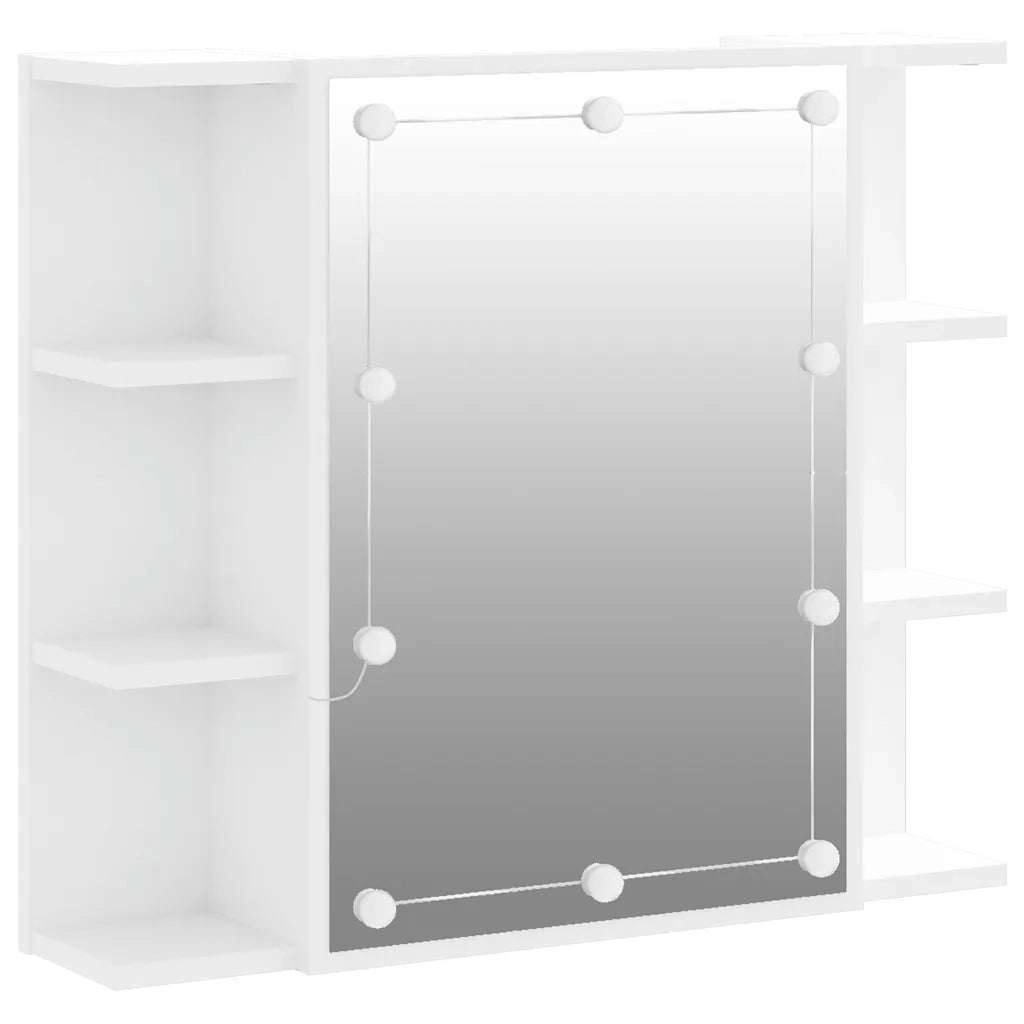 Mobile a Specchio con LED Bianco 70x16,5x60 cm 808873