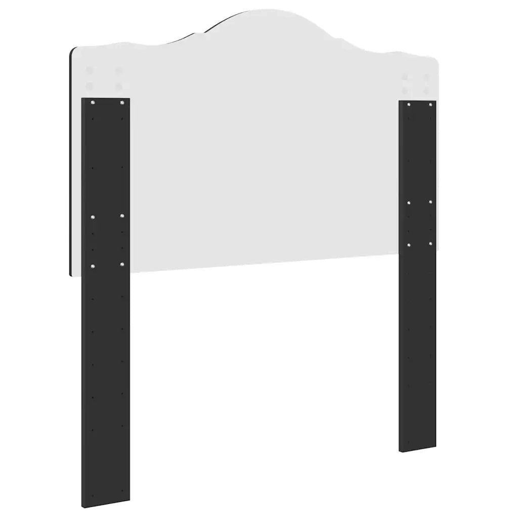 Testiera-Testata-Testiera Decorativa Rovere Nero 80 cm Legno multistrato 499544
