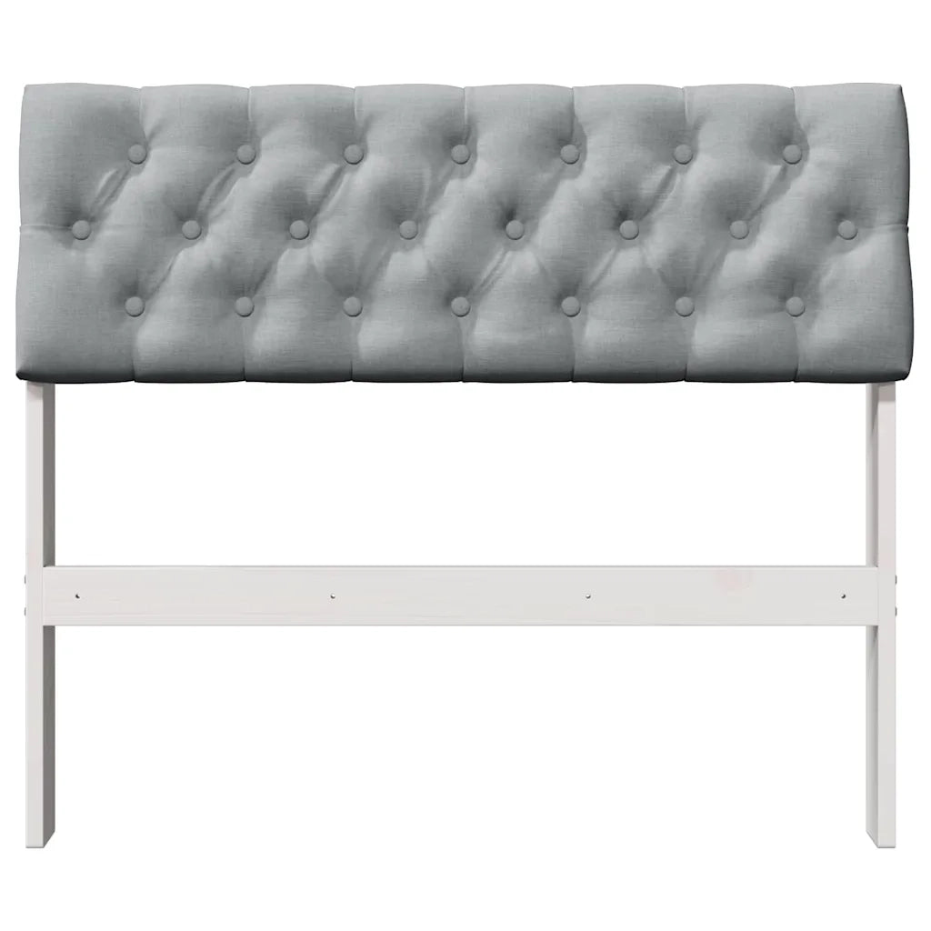 Testiera | Testata imbottita Grigio chiaro 90 cm Pino massello