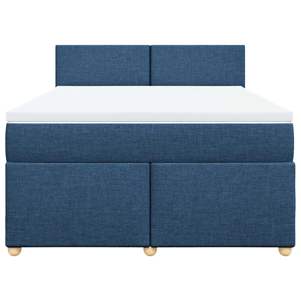 Giroletto a Molle con Materasso Blu 140x190 cm in Tessuto 3286674