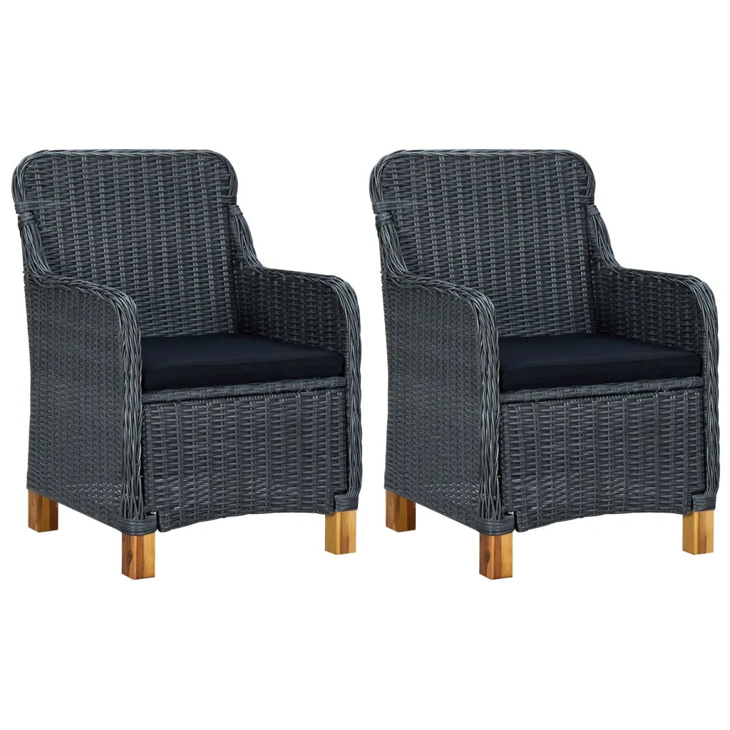 Set Mobili da Pranzo per Giardino 3 pz Grigio Scuro 3067753