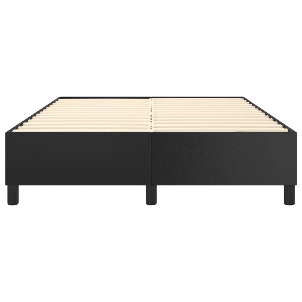Struttura Letto a Rete a Molle Nero 140x190 cm in Similpelle 3121041