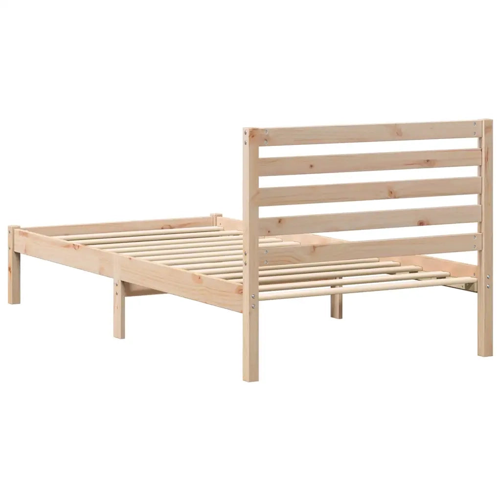 Struttura del letto-Giroletto Marrone 100 x 200 cm Pino massello 912237
