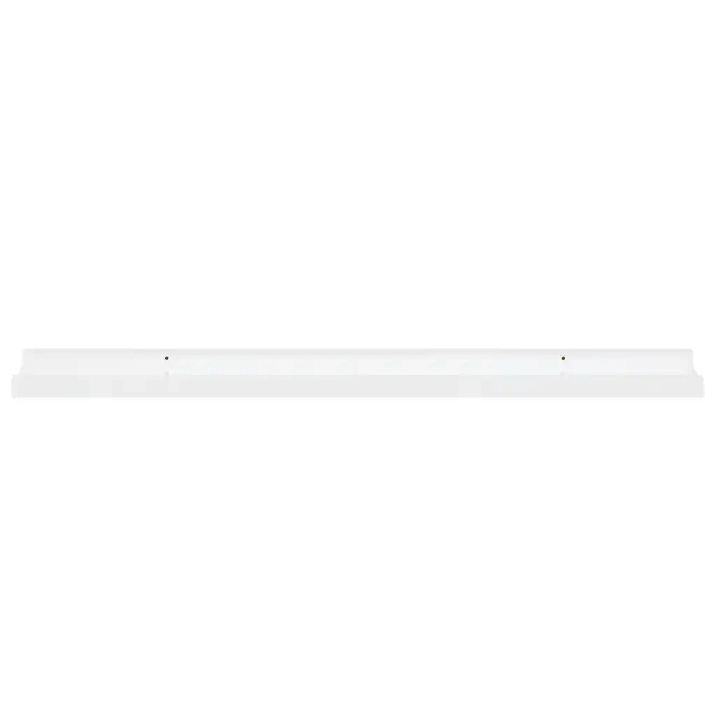 4 pz Mensole da Parete | Scaffali a Parete | Ripiano a parete Bianco Lucido 80x9x3 cm