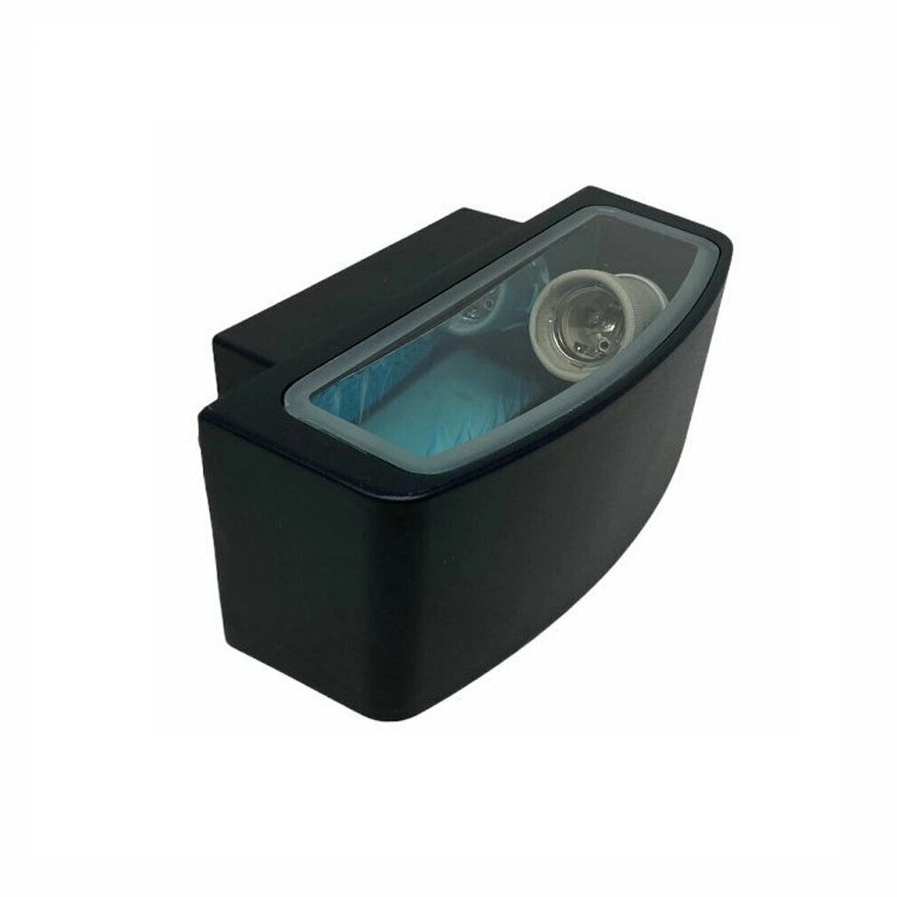 Applique a parete per esterno IP65 con attacco E27 luce lampada da muro nero