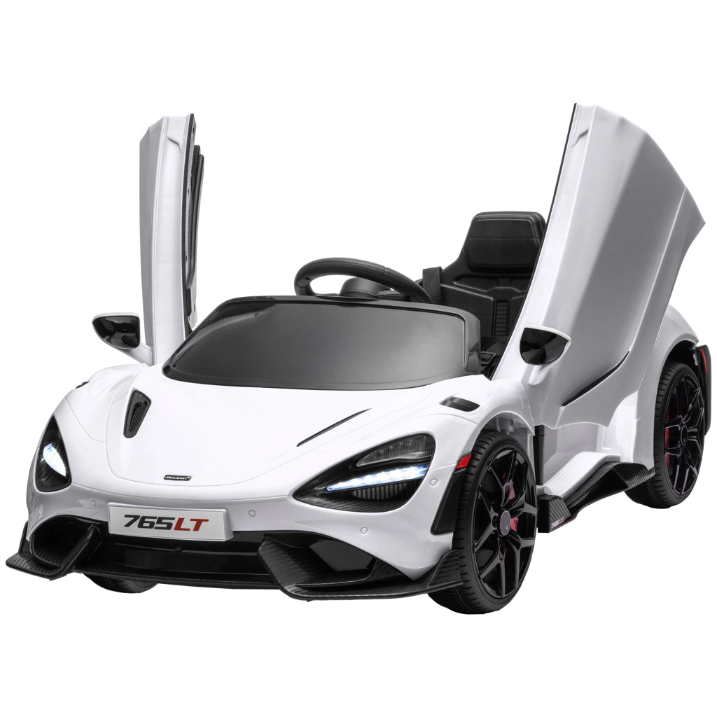 Auto elettrica per bambini con porte ad ali e luci LED ¨C Minimal ¨C Bianco