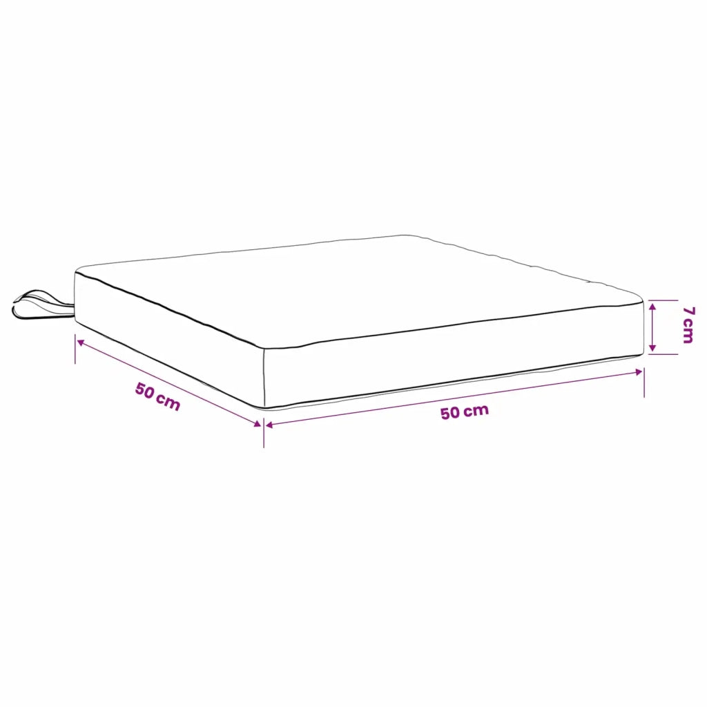 Cuscini per Sedia in 4 Pezzi SOEST 4 pz 100% Poliestere Blu 944561
