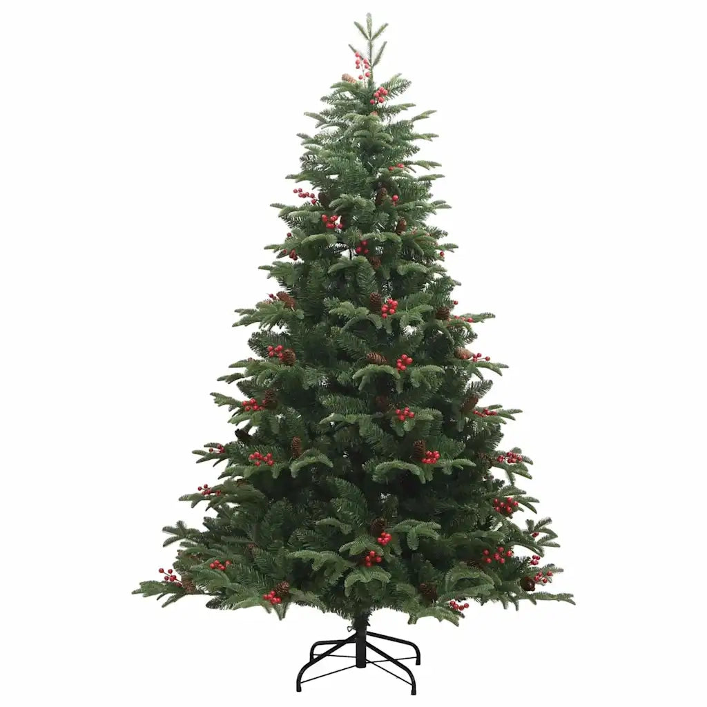 Albero di Natale Artificiale-Albero Natalizio con 300 LED Verde 240 cm 880764
