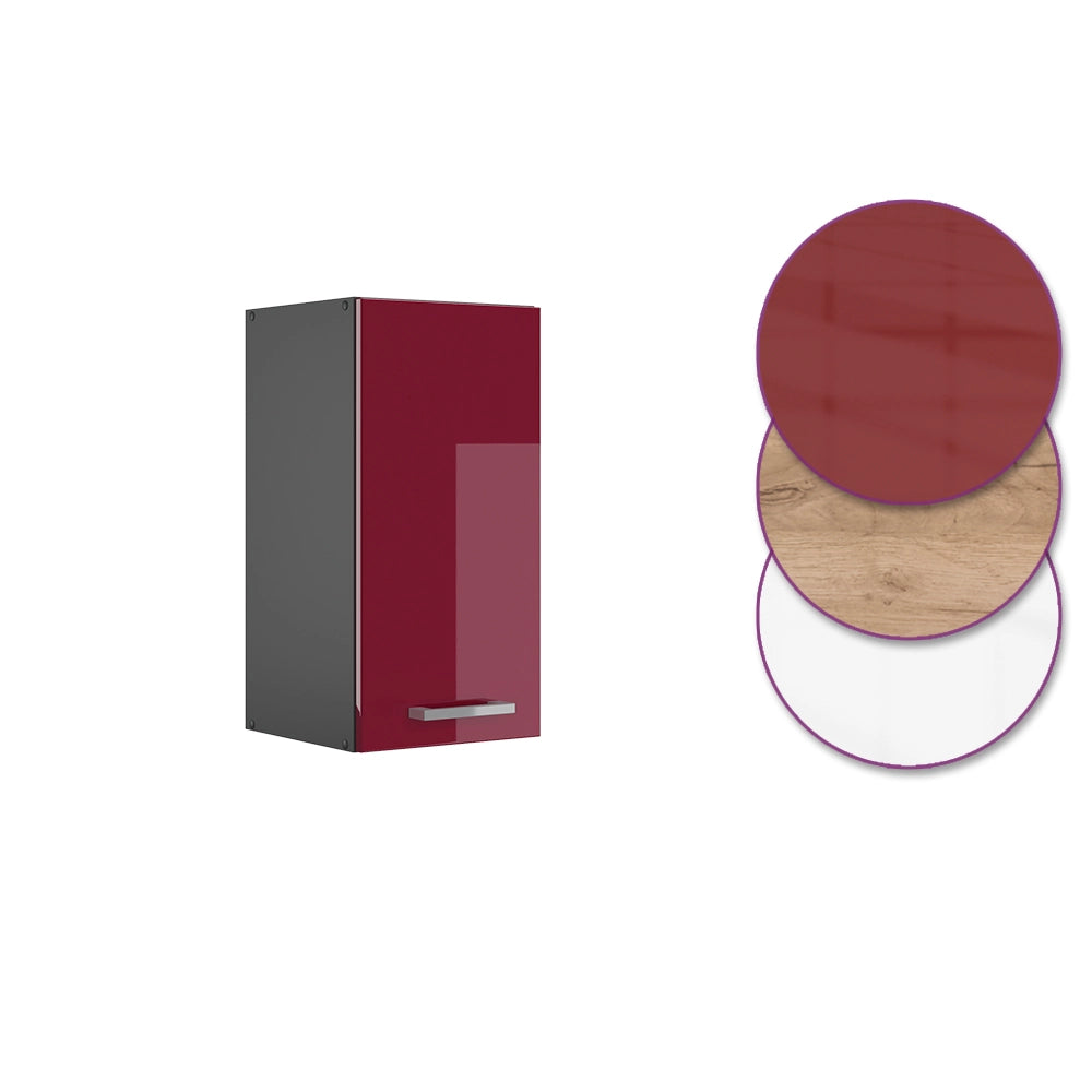 Vicco Pensile da cucina Rosso lucido 30 cm