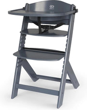 Seggiolino da tavolo in legno 3 in 1 - Altalena per bambini fino a 10 anni - Grigio