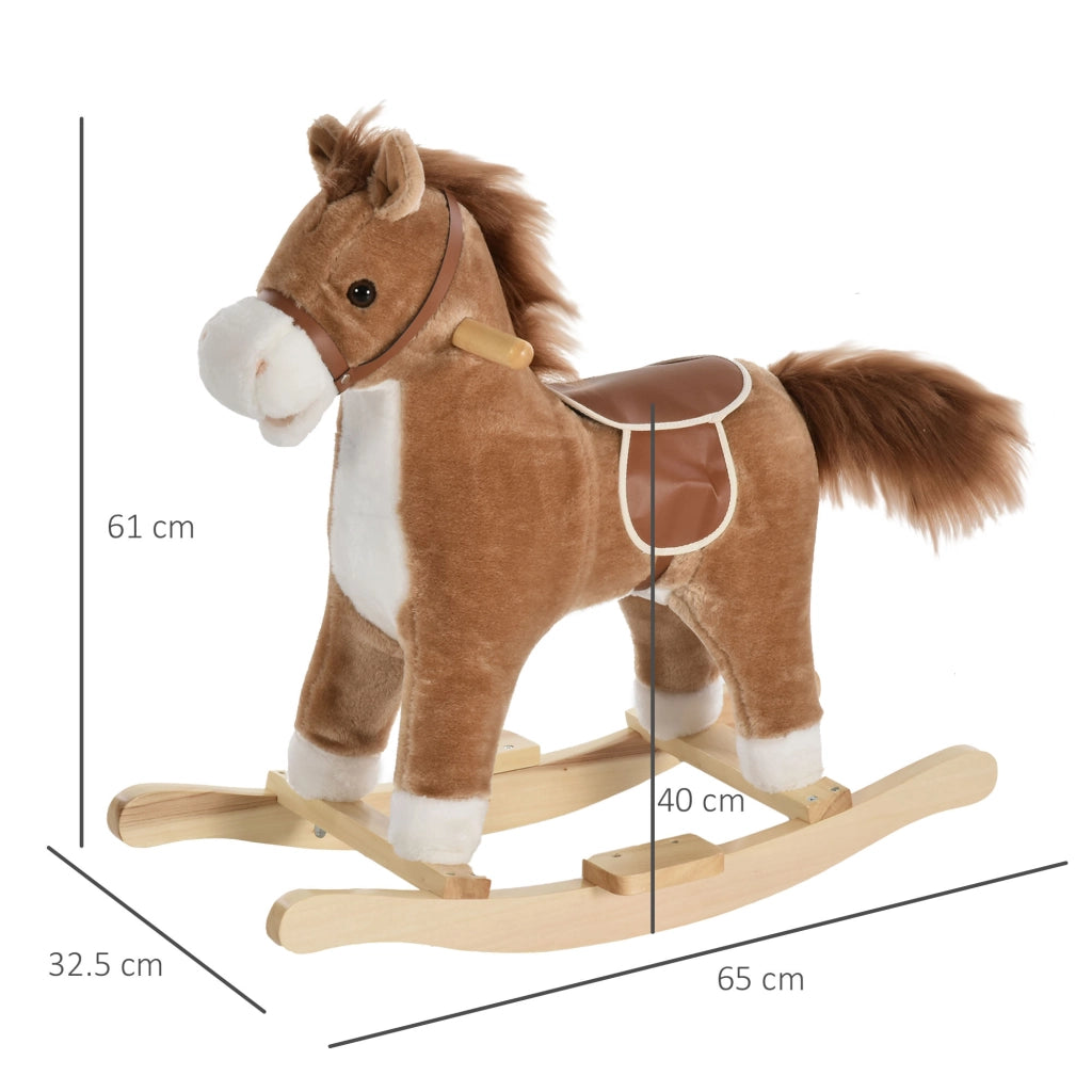 Cavallo a Dondolo per Bambini ¨C Minimal ¨C Marrone