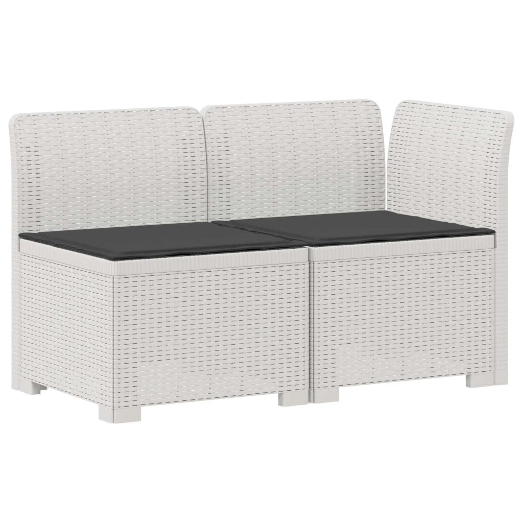 Divano da esterno-Divano da Giardino a 2 Posti con Cuscini Aspetto Rattan PP 565735