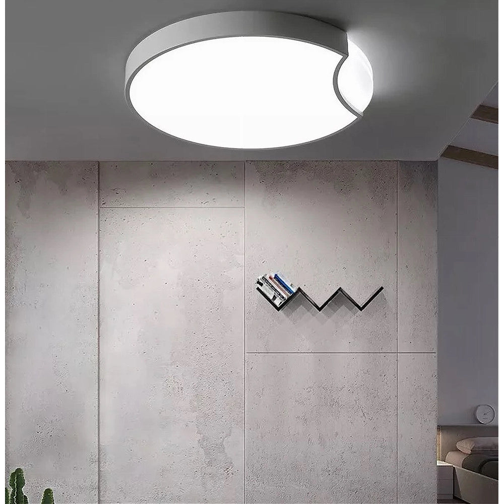 Trade Shop - Plafoniera Led Cerchio 34 W Soffitto Circolare Bianco Moderno Luce Fredda 50149 -