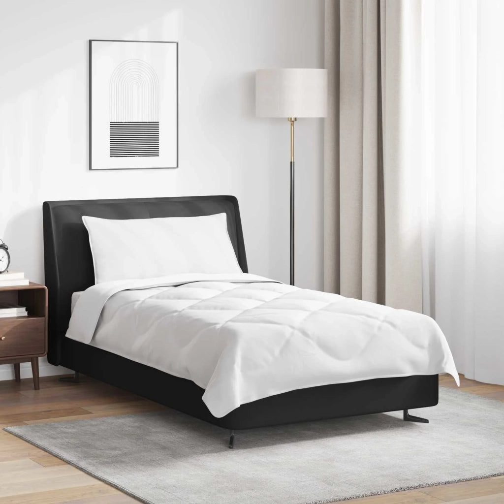 Piumone | Duvet per Tutte le Stagioni con cuscino 2 pz Bianco Microfibra