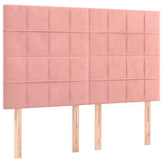 Testiera | Testata Rosa 144x5x118/128 cm Velluto