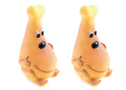 Set 2 Pezzi Gioco Pet Modello Food Chicken Resistente Per Animali Domestici