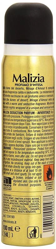 MALIZIA DEODORANTE SPRAY DONNA 100ML MIRAGE D'AMOUR